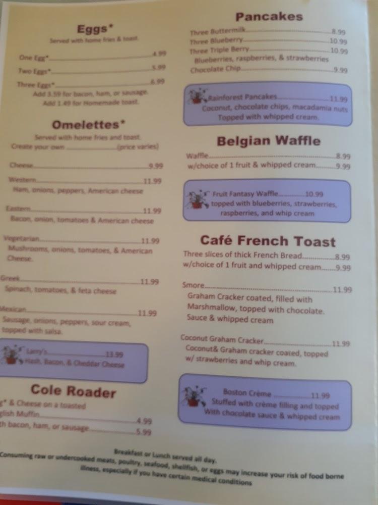 Cole Road Cafe Menu image 3